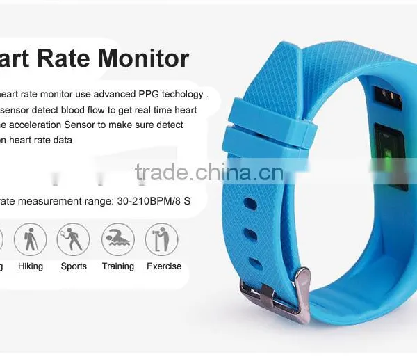 Fitness Tracker Silica Gel Band CE Certificate Heart Rate Monitoring Bluetooth Smart Wristband for Sports photo-3