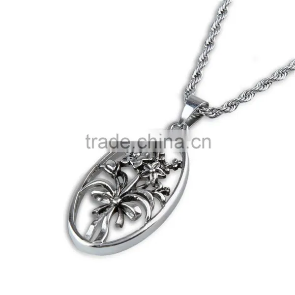 Latest New Fashion Stainless Steel Casting Flower of Life Pendant photo-3