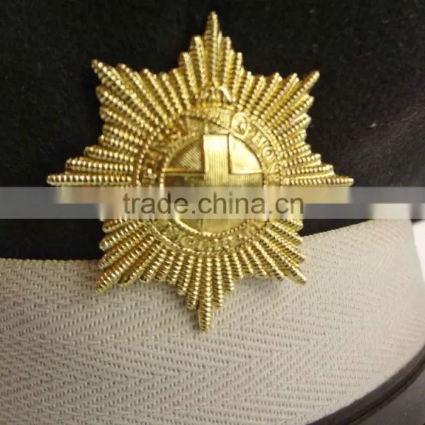British Military Officers Peaked Caps With Metal Badge photo-2