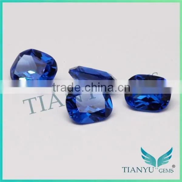 112# Cushion Burman Blue Spinel Gemstone Synthetic Diamond photo-3