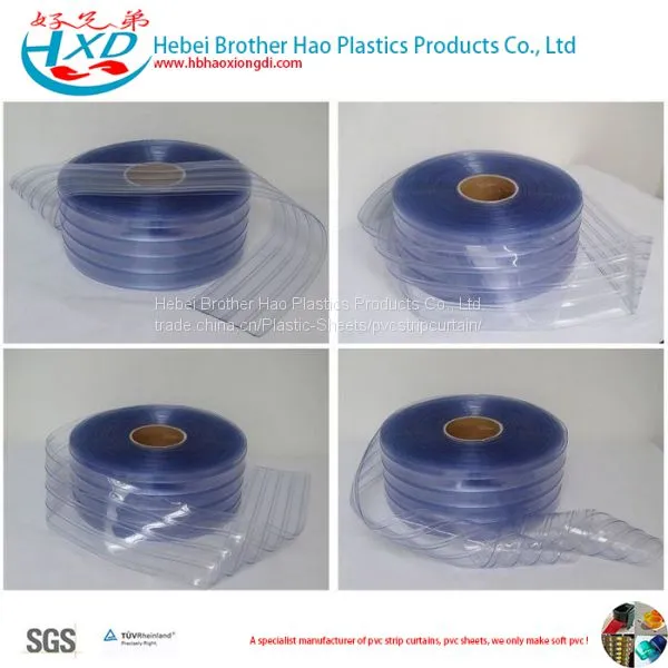 Food Grade Freezer Flexible Glass Clear Vinyl Plastic PVC Door Curtain Strip photo-5