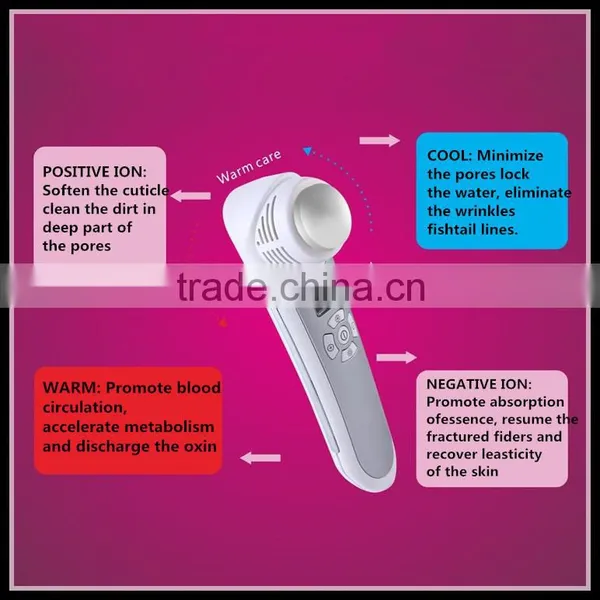 Positive Negative Ion Cold and Warm Ion Vibrational Beauty Massager Device photo-3