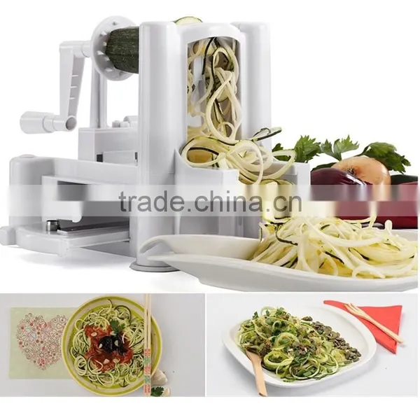 Tri-blade Turning Spiral Slicer 3 in 1 / Tri-blade Spiralizer / Spiral Vegetable Slicer photo-3