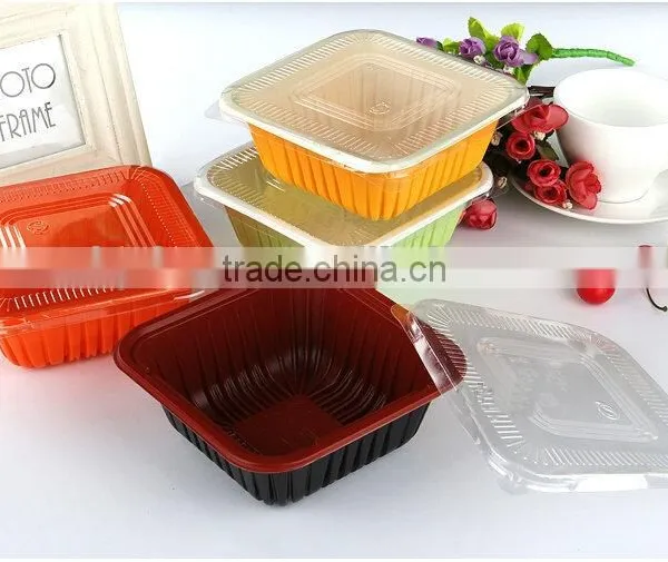 Disposable Plastic Square Food Container photo-3