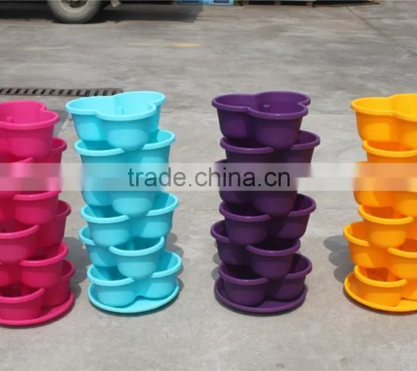 Stackable Garden Planters Herb Flower Pots Indoor and Outdoor photo-2