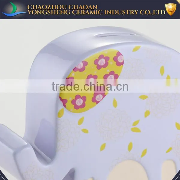 Manufacturer Elephant Shape Ceramic Money Boxes Wholesale photo-2
