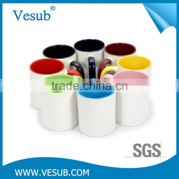 2017 New Style Wholesale Cheap 11OZ Double Color Custom Mug Sublimation photo-3