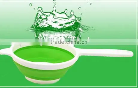 Wholesale Stock Small Order Plastic Handle Folding Flexible Water Ladle photo-3