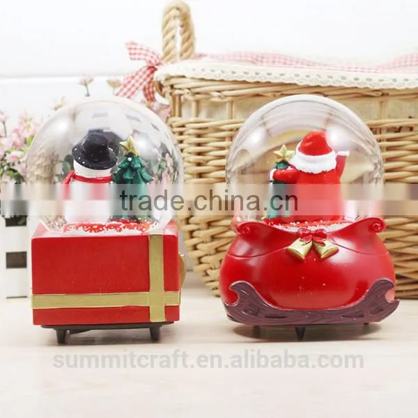 Christmas Promotional Gift 2016 Resin Snowman Snow Globe photo-3