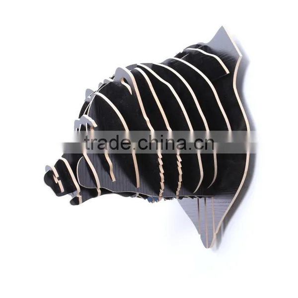 3D Wood Puzzle Wooden DIY Model Wall Hanging Animal Wildlife Head Sculpture photo-5