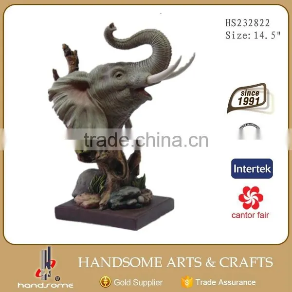 12 Inch Resin Home Decoration Holiday Gifts Animal Elephant Statues photo-5