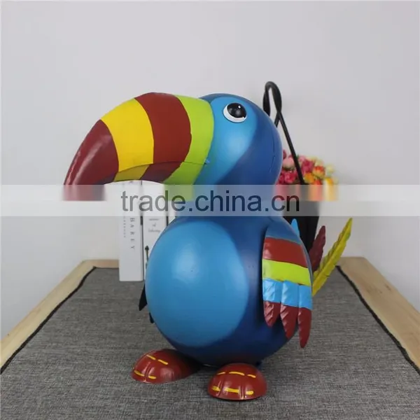 Custom Fashion Home Decor Iron Woodpecker Statue photo-4