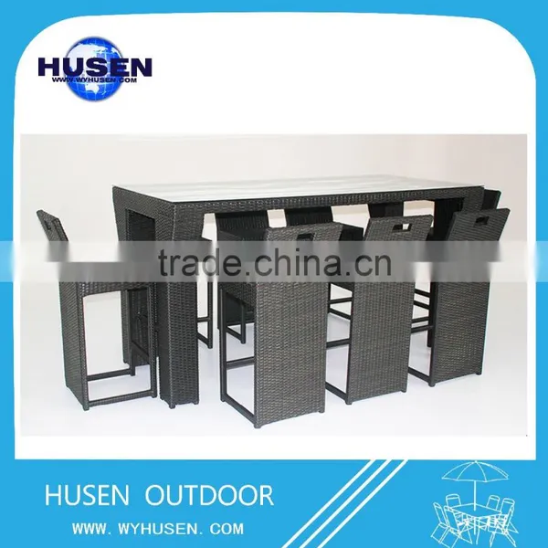 Hot Sale Rattan Popular Bar Sets,dining Wicker Furniture