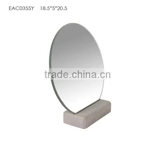 Wedding Gifts Desktop Mirror / Homeware Knock Down Concrete Mirror photo-5