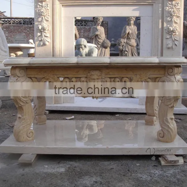 Garden Decor Stone Carving Marble Outdoor Marble Table photo-4