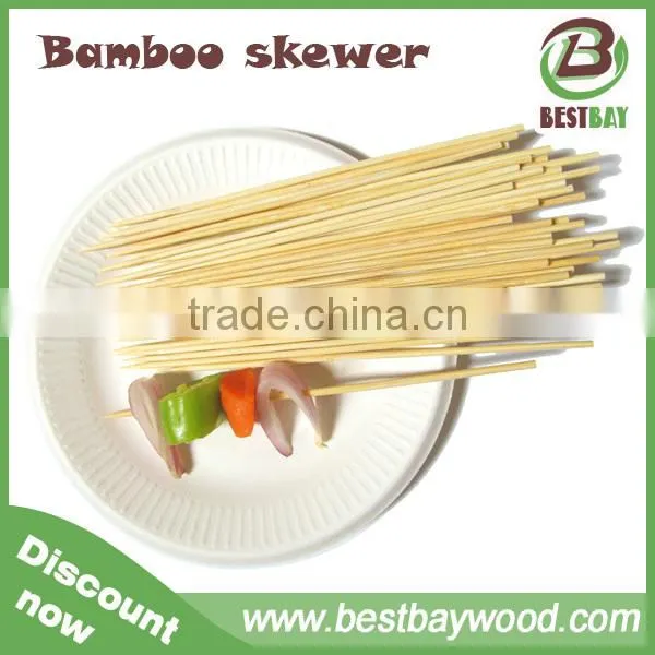 Dispoable Party Picnic Bamboo Kabob Meat Skewer 40cm With Custom Logo photo-3