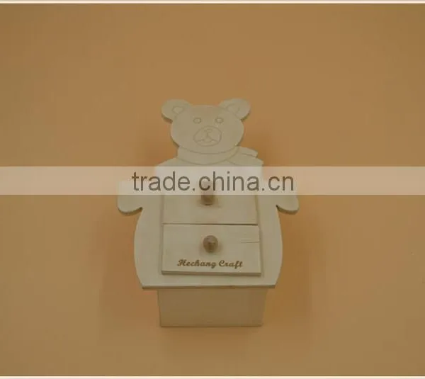 2015 Newest Style Bear Shape Wooden Storage Case|home Decor|office Desk photo-4