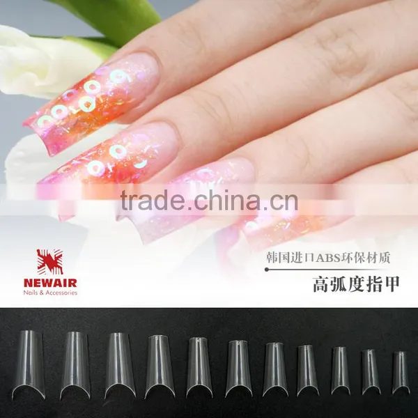 NEWAIR Professional Salon ABS High Curvature Artificial False Nail Tips photo-2