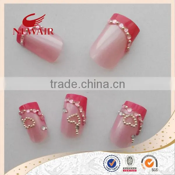 French Nail Tips Hair Extensions