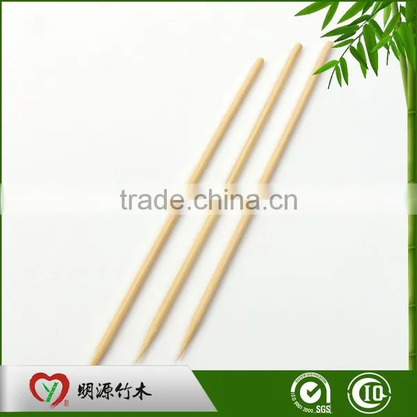 Custom Bbq Barbeque Eco-friendly Natural Flat Round Point High Quality Bamboo Stick photo-2