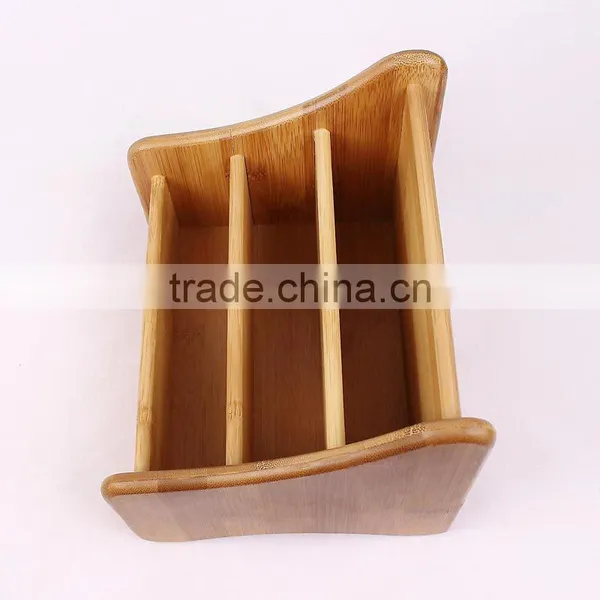 Aonong Hot Sale Bamboo Desk Organizer/Remote Control Holder photo-3