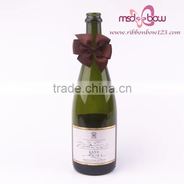 2016 Satin Ribbon Bows for Wine Bottle,perfume Bottle,cosmetics Bottle /ribbon Bow With Loop as Gift Bow/kids Hair Ribbon Bows photo-2