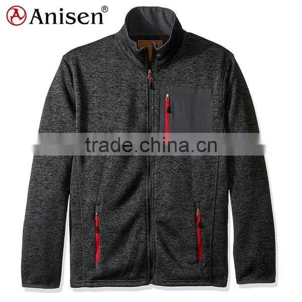 Pacific Casual Hiking Mens Sweater Fleece Jacket With Chest Pocket photo-2