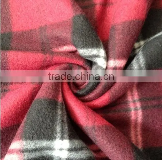 New Design White Red Check Fabric