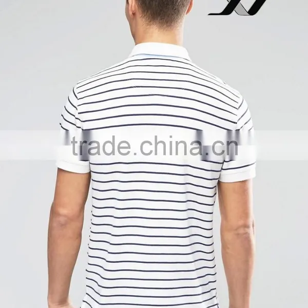 Stripped Polo t Shirt for Man in Fashinable Design photo-2