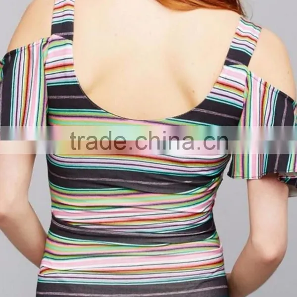 Cold Shoulder Pregnant Clothes Summer Dress for Pregnant photo-5