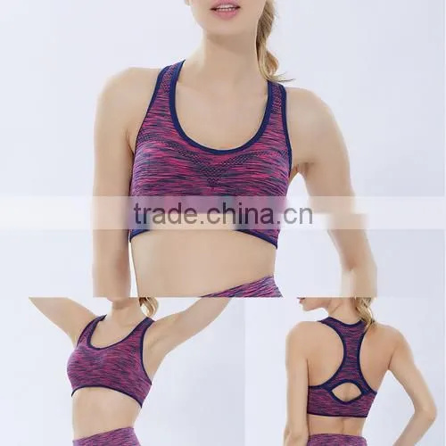 Nylon Breathable Seamless Hot Sexy Xxx Sale Cheap Whoesale Sports Bra photo-3