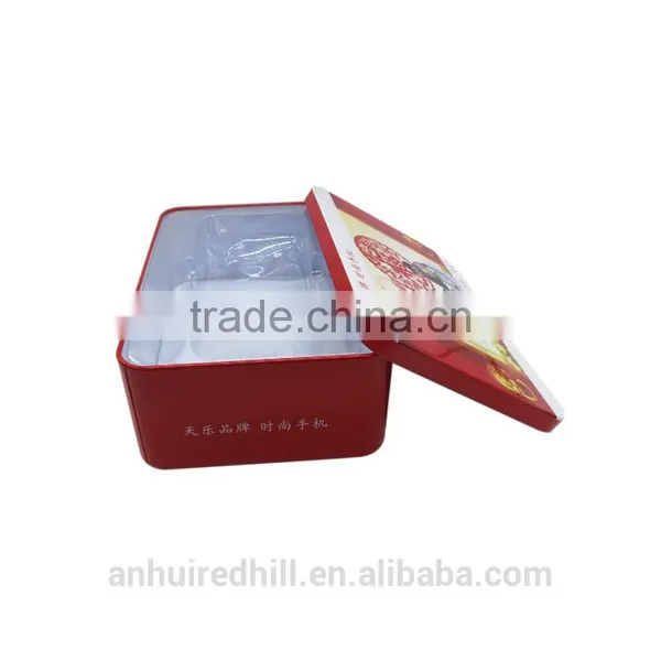 Rectangular Tea Gift Tin Box/customized Metal Empty Coffee/cookie Tin Cans photo-2