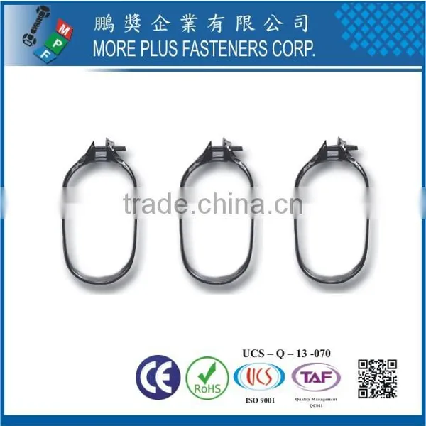 Taiwan Stainless Steel Oval-shaped Round Vacuum Type Safety Schlauchklemmen Hose Clamp photo-2