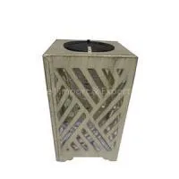 Rectangular Hollow Solar/candle Lamp /solar Candle Holder