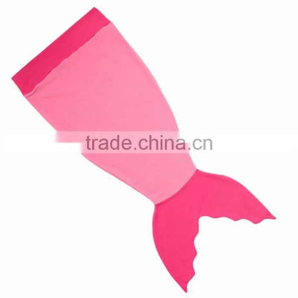 Fashion Contrast Colors Fleece Shark Tail Sleeping Bags for Toddlers photo-3