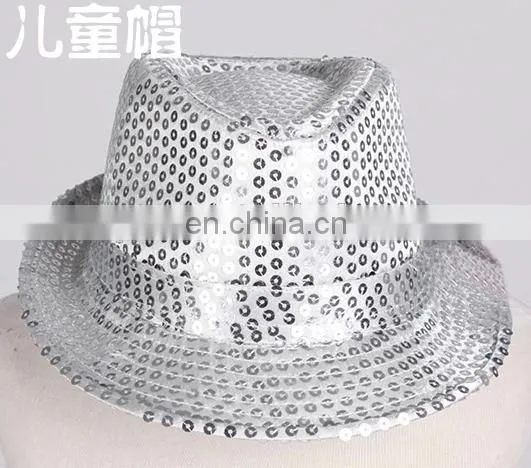 TZ-M021-S children silver sequins hat