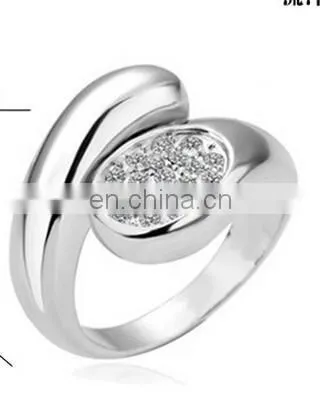 2017 New Arrival Luxury Wedding Rings Jewelry Geometry Shape CZ Ring Feminino Bijoux photo-3