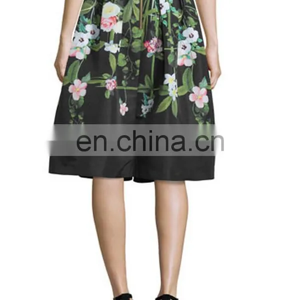 Hot Sale Ruffled Floral-print Lady Skirt photo-2