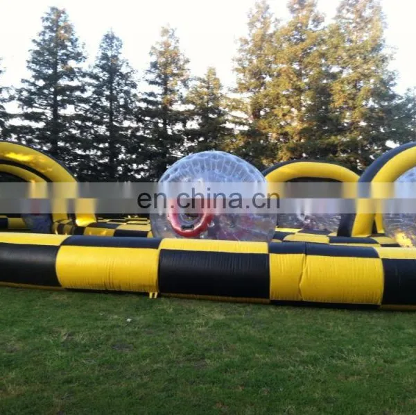 HI EN14960 Adult Racing Giant Sports Games Inflatable Zorb Ball Track photo-2