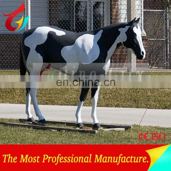 Artificial Outdoor Playground Rides Fiberglass Horse photo-6
