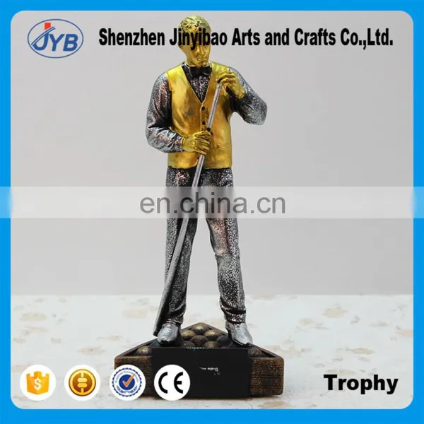 Gold and Silver Trophy Billiard Figures Creative Resin Decoration Wholesale of Arts and Crafts