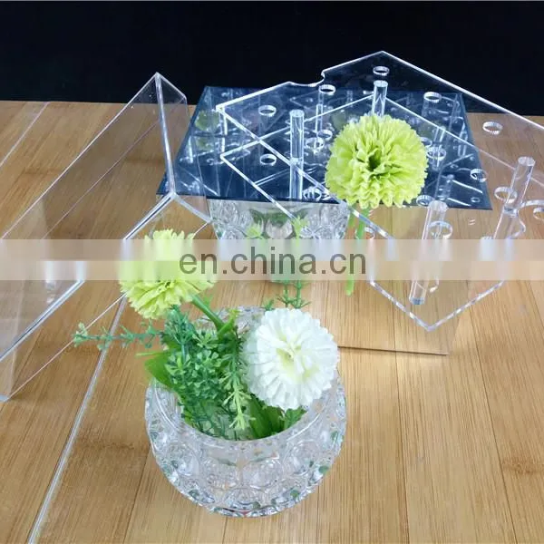 Manufactire in Custom Clear And Silver Mirror Acrylic Rose Flower Box With Cover Romantic Flower Fresh-keeping Box photo-2