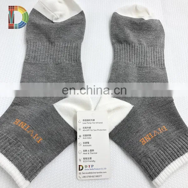 New Infrared Heat Yarn Knitted Crew Antibacterial Socks photo-3