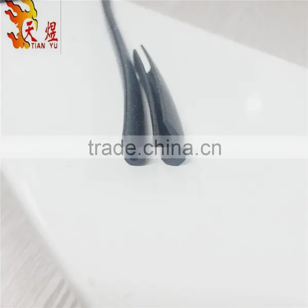 Soft Black u Shape Plastic Edge Trim Strip Cover the Glass and Laminated Board photo-3