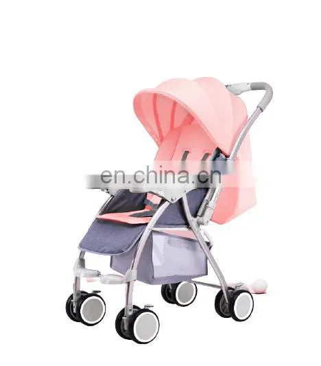Factory Wholesale Baby Stroller Lightweight Bassinet Adjustable Toddler Pram photo-3