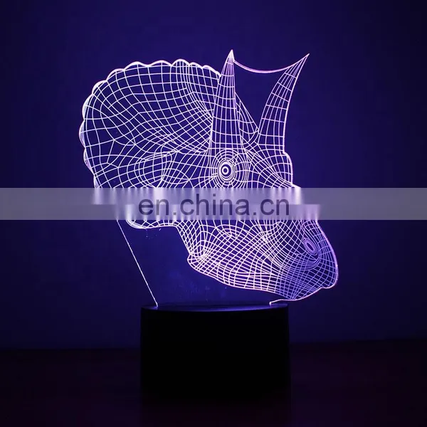 Plastic Abs Base Usb 3d Acrylic Illusion Led Night Lamp photo-5