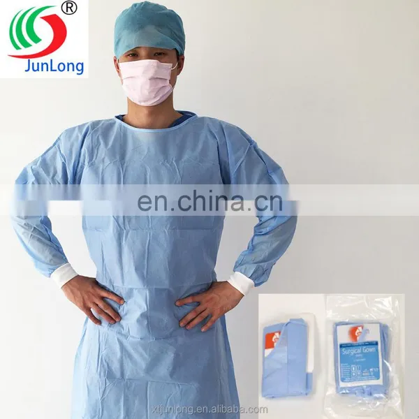 Medical Use Non Woven SMS Disposable Surgical Gown for Hospital Patient photo-3