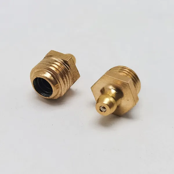 Brass Straight Grease Fitting 1/4\