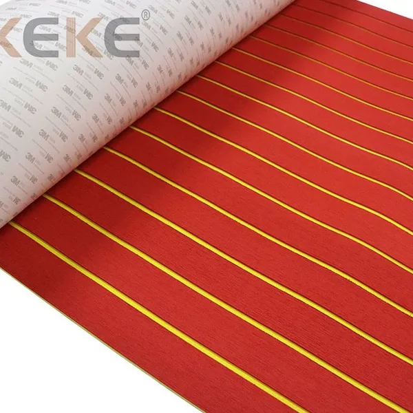 NEKEKE Red+ Yellow Stripe EVA Foam Sheet Boat Yacht Deck Pad Composite Decking photo-4