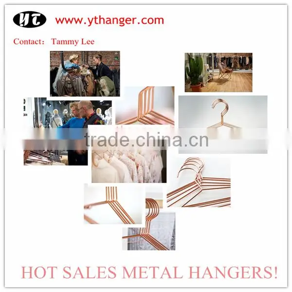 Iron Meter Electroplate Copper Color Metal Copper Cloth Hanger photo-3